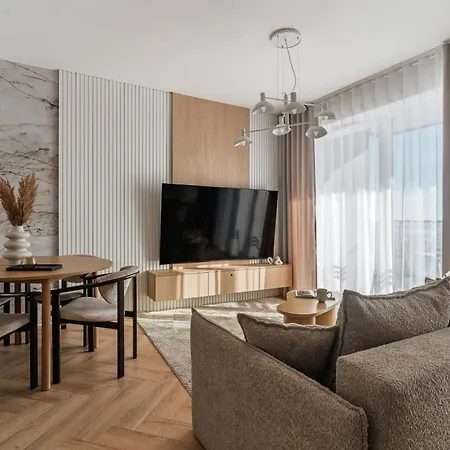 Flatbook - Seaside Nowa Letnica With A Rooftop Viewing Terrace & Gym דירה